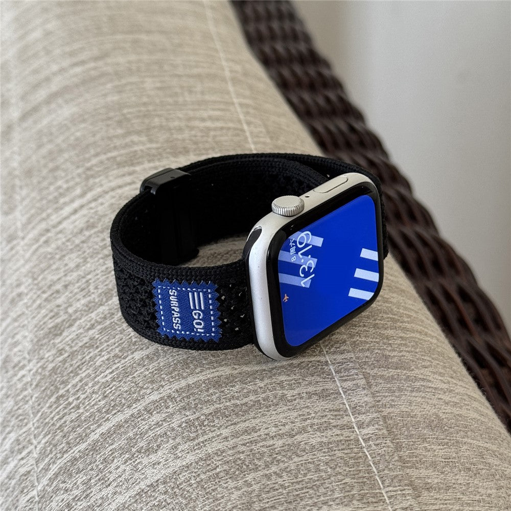 Watch Band For Apple Watch Ultra 3 2 1 49mm / Series 11 10 46mm / 9 8 7 45mm / SE3 SE2 SE 6 5 4 44mm / 3 2 1 42mm Nylon Sport Breathable Strap