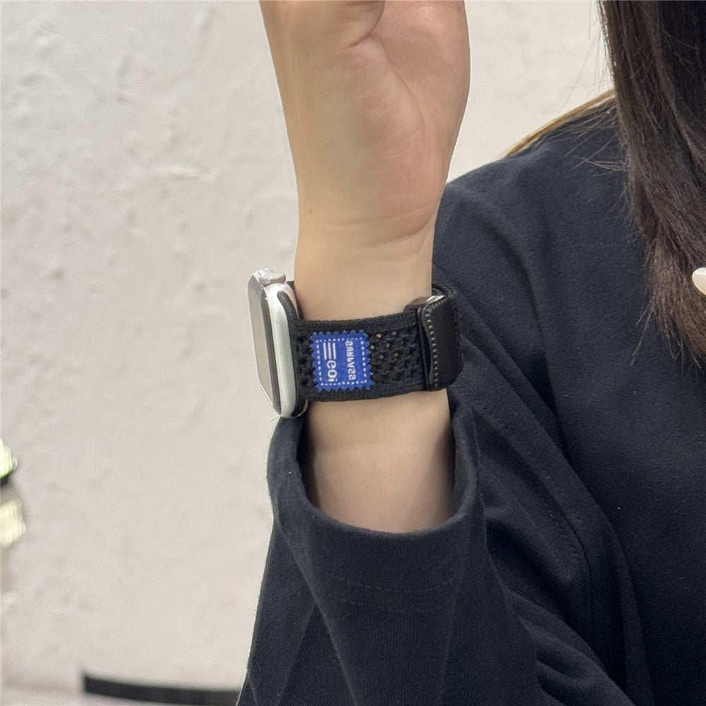 Watch Band For Apple Watch Ultra 3 2 1 49mm / Series 11 10 46mm / 9 8 7 45mm / SE3 SE2 SE 6 5 4 44mm / 3 2 1 42mm Nylon Sport Breathable Strap