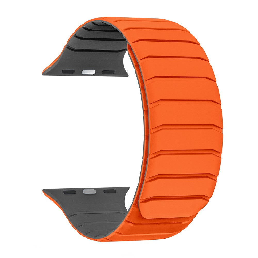 Watch Band For Apple Watch Series 11 10 42mm / 9 8 7 41mm / SE3 SE2 SE 6 5 4 40mm / 3 2 1 38mm Silicone Magnetic Strap