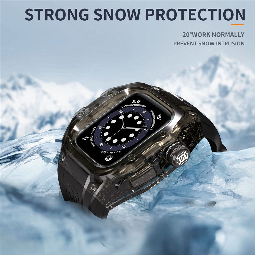 SHELLBOX For Apple Watch Series 10 42mm IP68 Waterproof Integrated Watch Case with Silicone Watch Strap