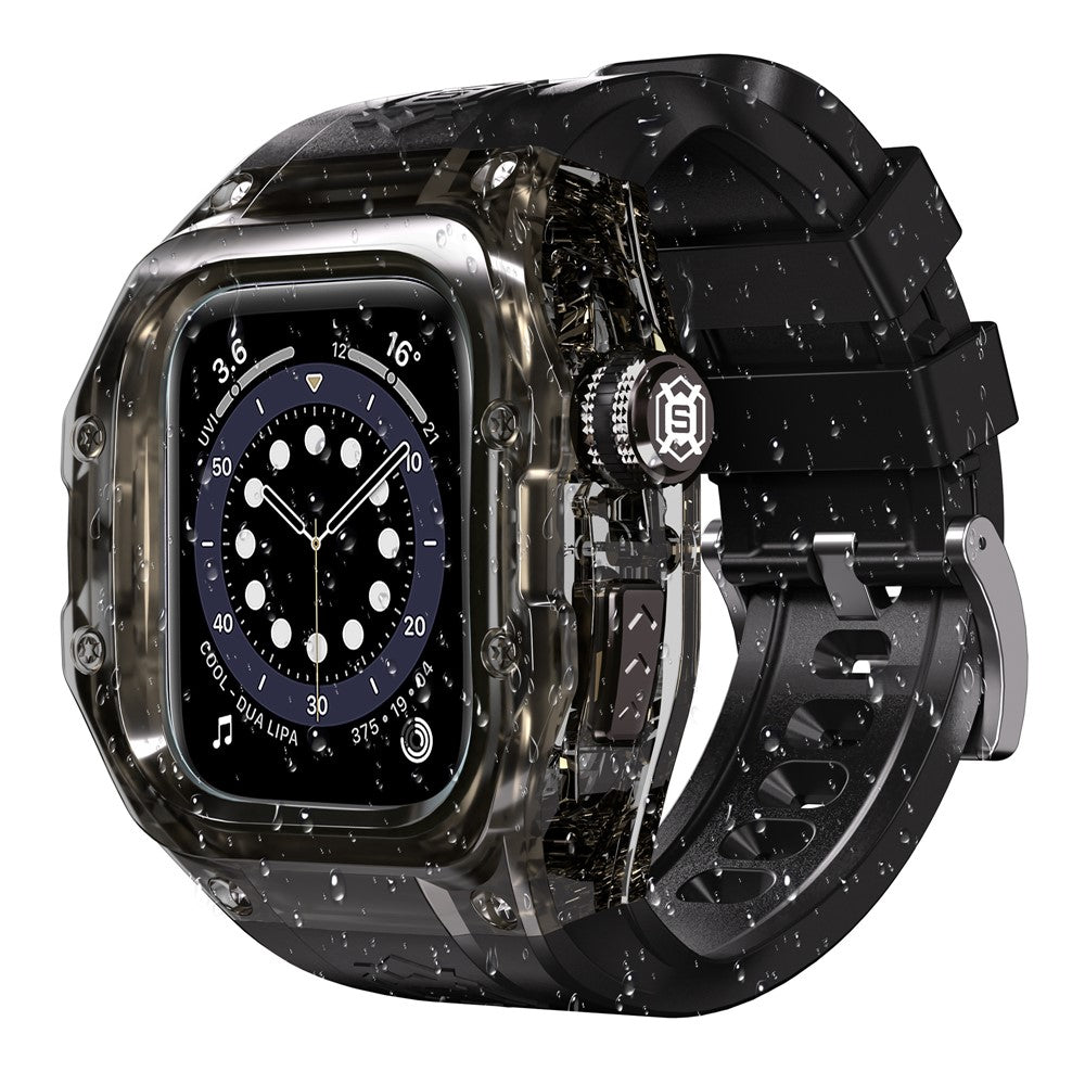 SHELLBOX For Apple Watch Series 10 42mm IP68 Waterproof Integrated Watch Case with Silicone Watch Strap