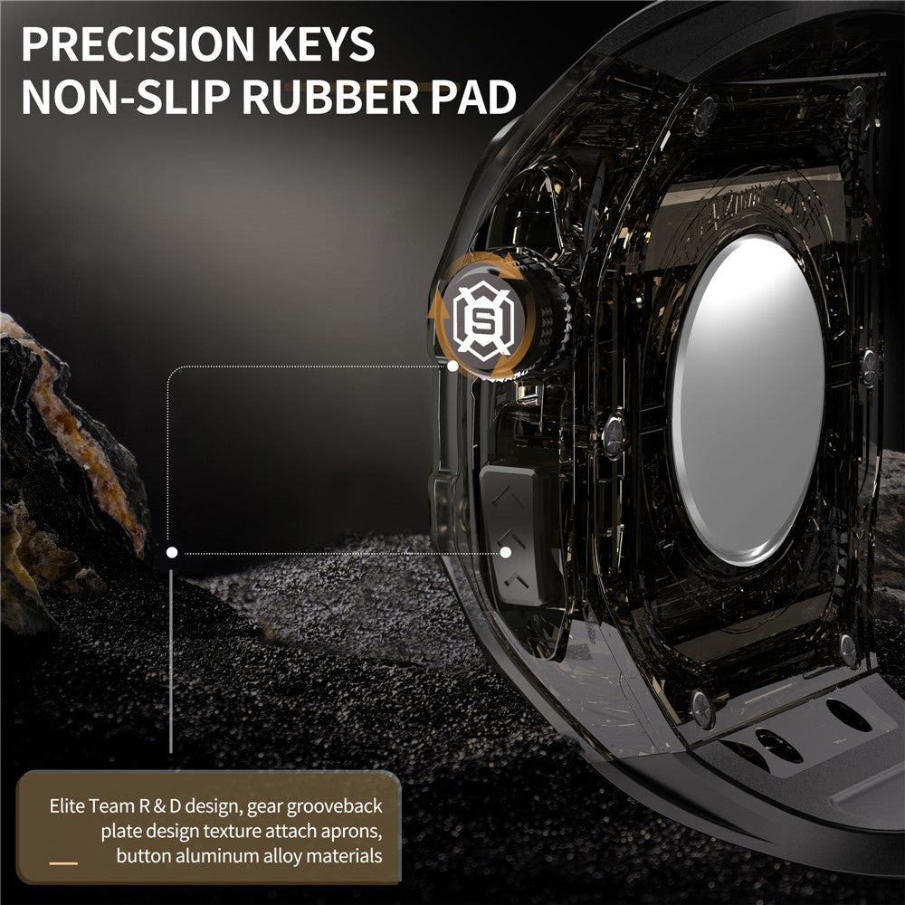 SHELLBOX For Apple Watch Series 10 42mm IP68 Waterproof Integrated Watch Case with Silicone Watch Strap