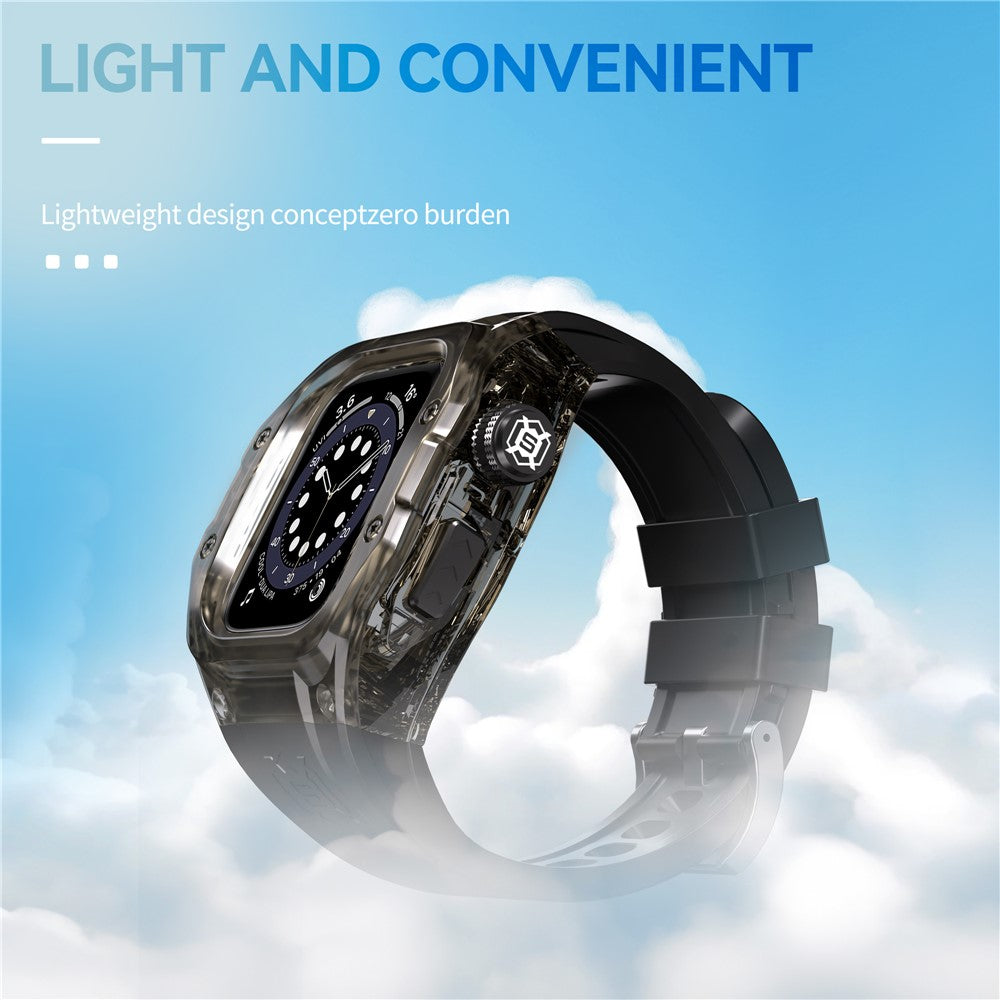 SHELLBOX For Apple Watch Series 10 42mm IP68 Waterproof Integrated Watch Case with Silicone Watch Strap