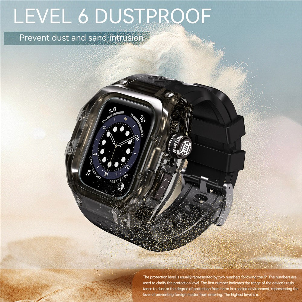 SHELLBOX For Apple Watch Series 10 42mm IP68 Waterproof Integrated Watch Case with Silicone Watch Strap