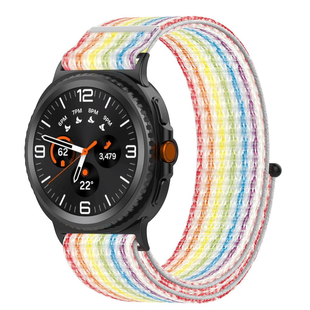 Watch Strap for Samsung Galaxy Watch8 44mm / 40mm / Watch8 Classic 46mm Magic Tape Nylon Woven Band