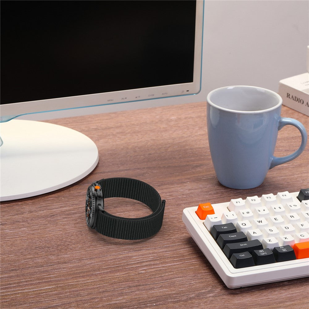 Watch Strap for Samsung Galaxy Watch8 44mm / 40mm / Watch8 Classic 46mm Magic Tape Nylon Woven Band