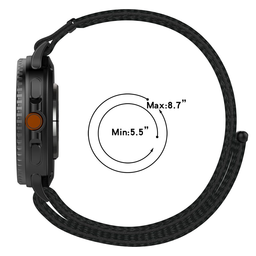 Watch Strap for Samsung Galaxy Watch8 44mm / 40mm / Watch8 Classic 46mm Magic Tape Nylon Woven Band