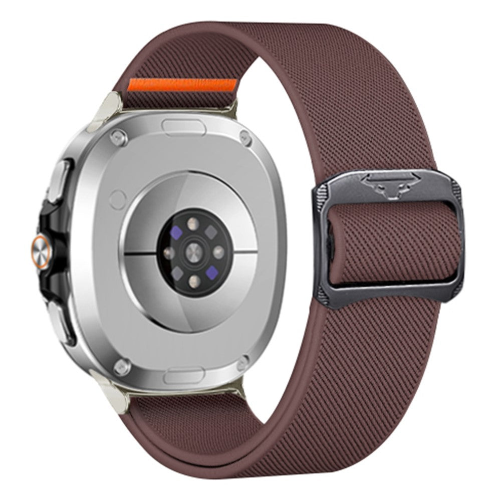 Nylon Watch Band for Samsung Galaxy Watch8 44mm / 40mm / Watch8 Classic 46mm Elastic Strap with Bull Head Buckle