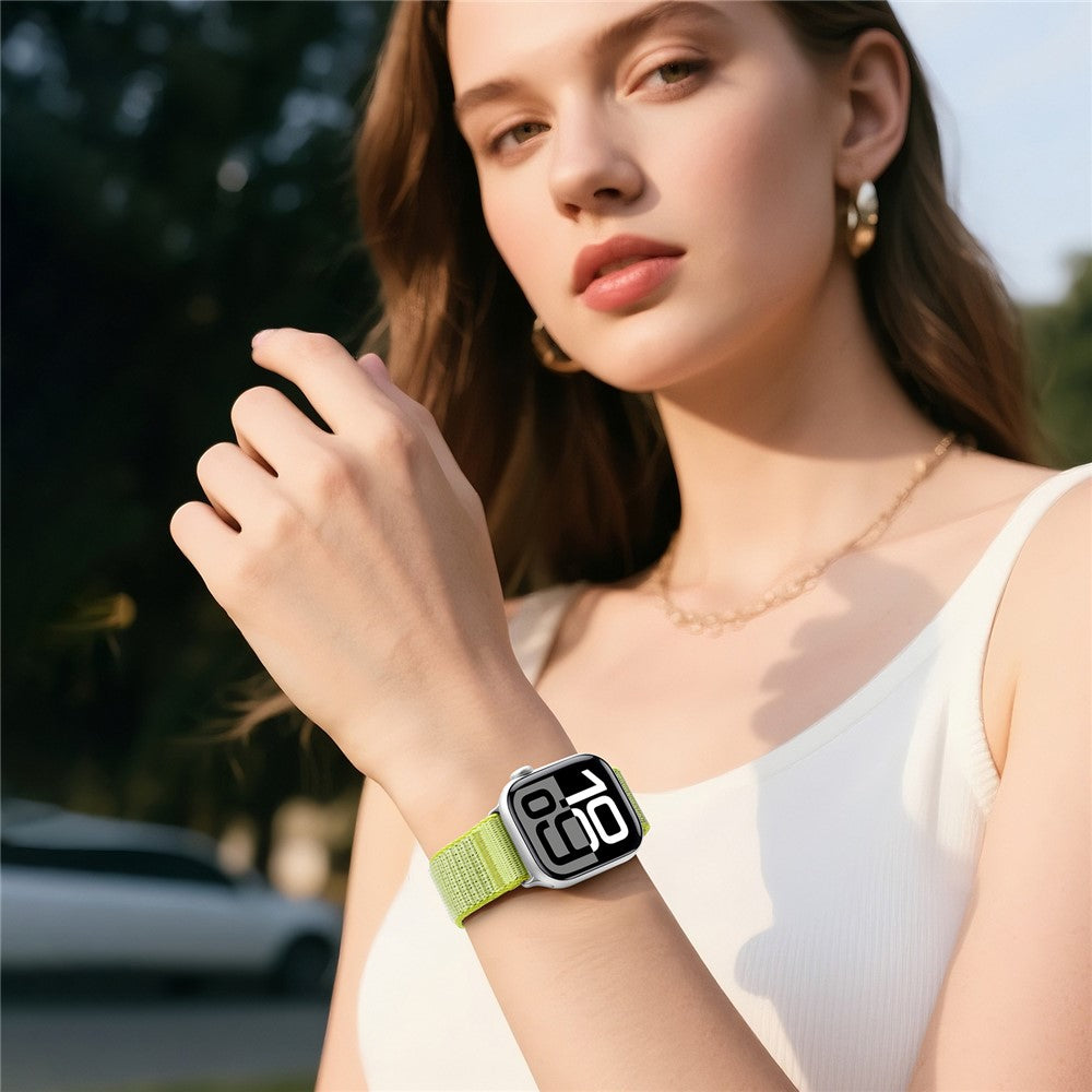 DUX DUCIS YE Series Watch Band For Apple Watch Series 11 10 42mm / 9 8 7 41mm / SE3 SE2 SE 6 5 4 40mm / 3 2 1 38mm Nylon Braided Loop Wrist Strap