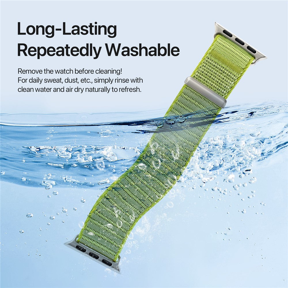 DUX DUCIS YE Series Watch Band For Apple Watch Ultra 3 2 1 49mm / Series 11 10 46mm / 9 8 7 45mm / SE3 SE2 SE 6 5 4 44mm / 3 2 1 42mm Nylon Braided Loop Strap