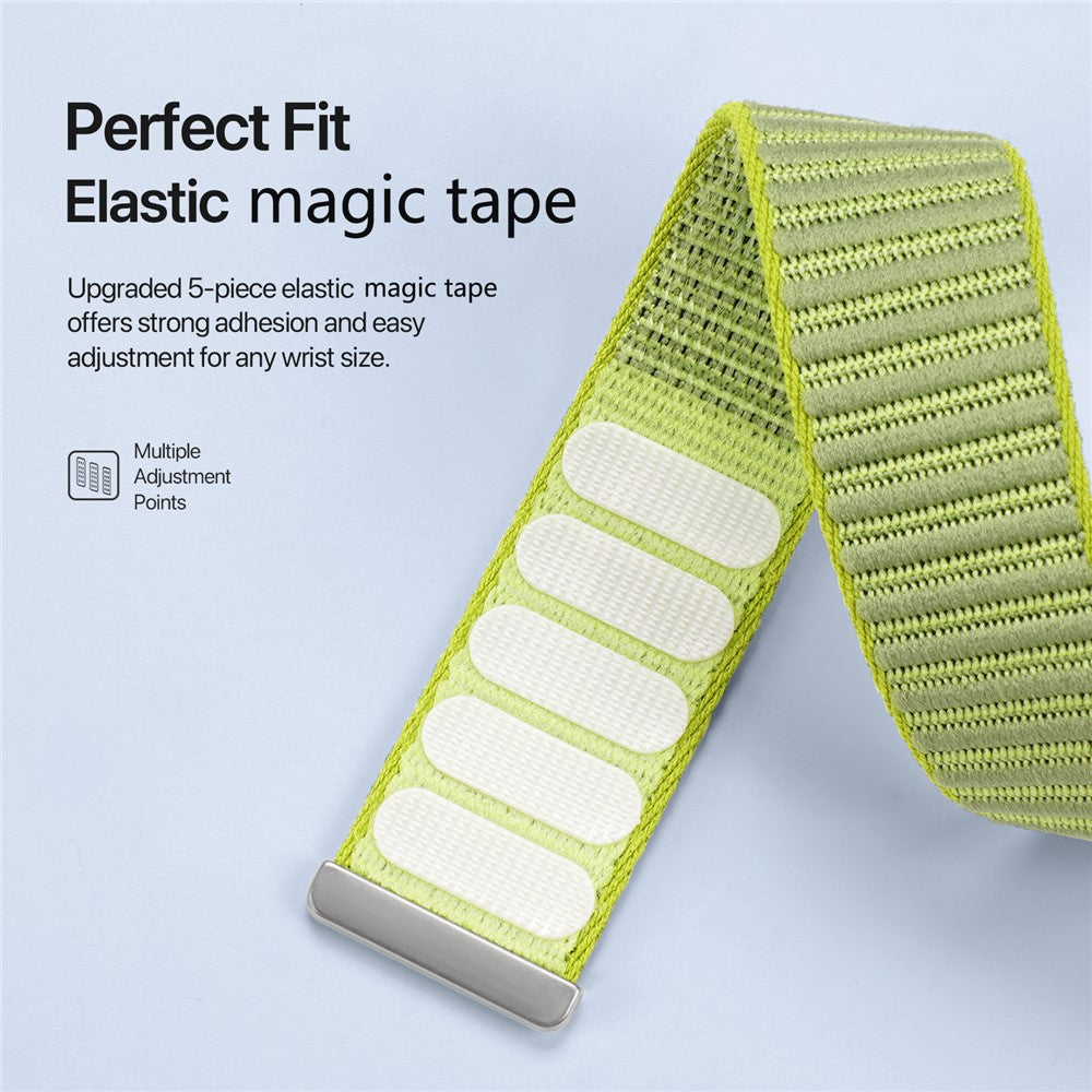 DUX DUCIS YE Series Watch Band For Apple Watch Ultra 3 2 1 49mm / Series 11 10 46mm / 9 8 7 45mm / SE3 SE2 SE 6 5 4 44mm / 3 2 1 42mm Nylon Braided Loop Strap