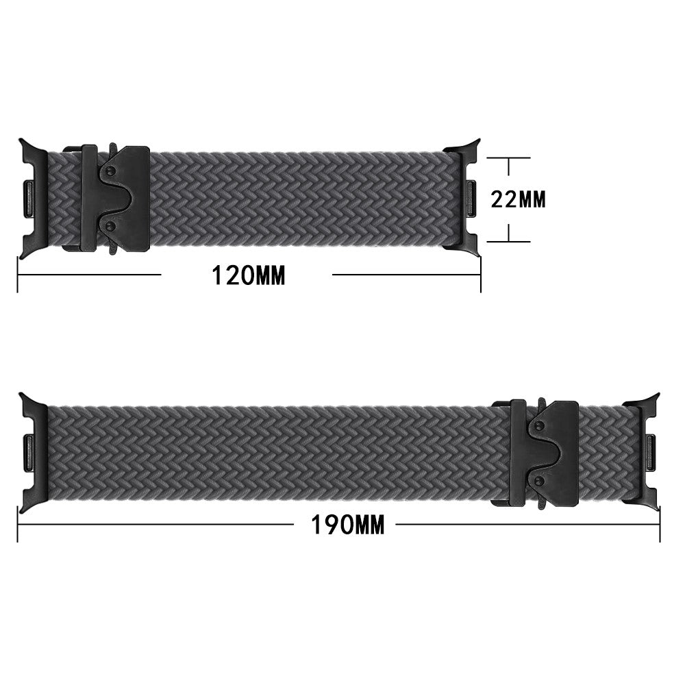 Nylon Watch Band for Samsung Galaxy Watch8 44mm / 40mm / Watch8 Classic 46mm Braided Replacement Strap