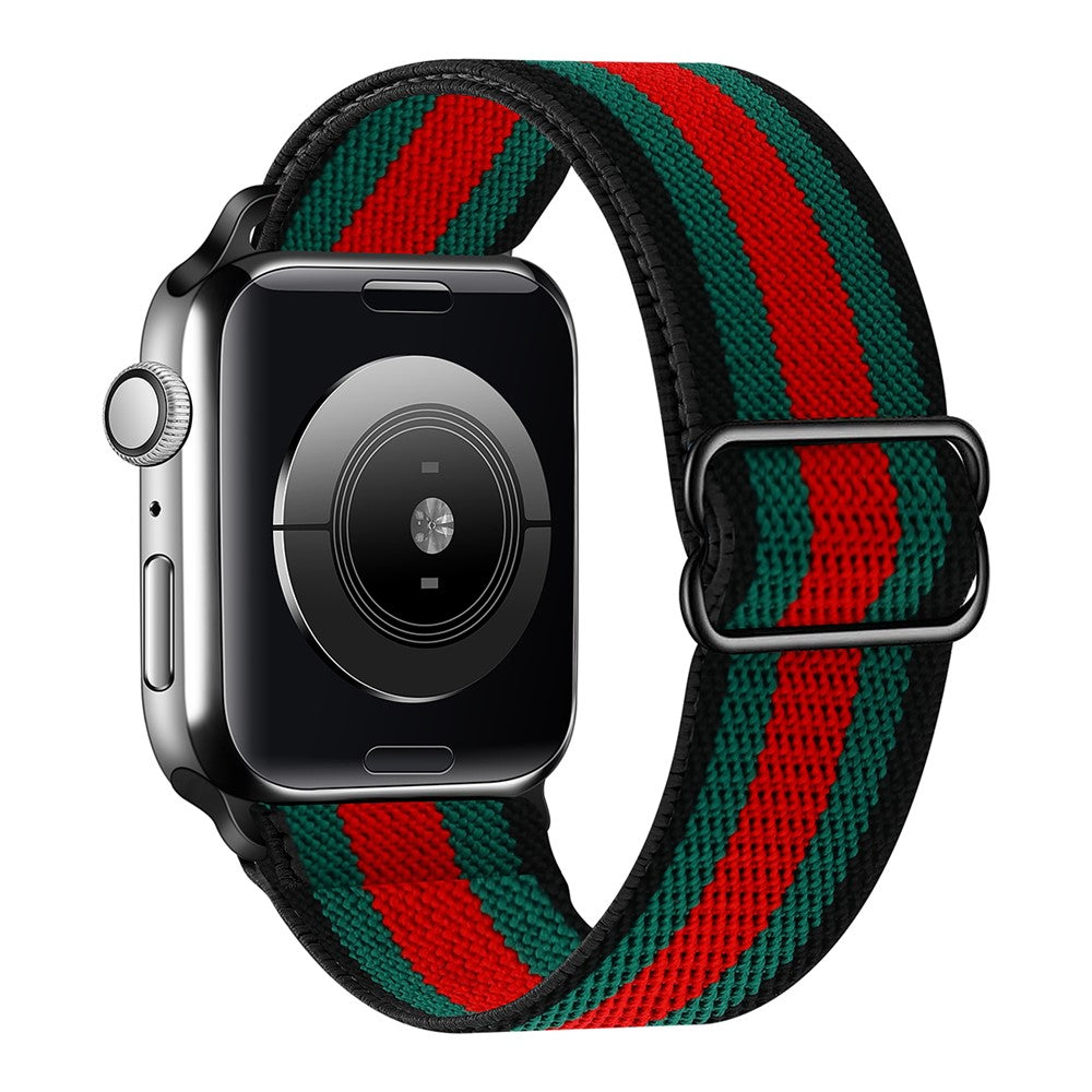 Adjustable Nylon Watch Band Replacement Multi-Color Watch Strap for Apple Watch Ultra 3 2 1 49mm / Series 11 10 46mm / 9 8 7 45mm / SE3 SE2 SE 6 5 4 44mm / 3 2 1 42mm