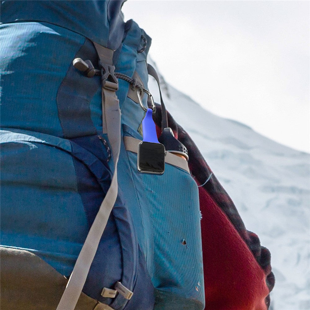 Watch Strap for Apple Watch Series 11 10 42mm / 9 8 7 41mm / SE3 SE2 SE 6 5 4 40mm / 3 2 1 38mm Carabiner Watch Fob Silicone Watch Band