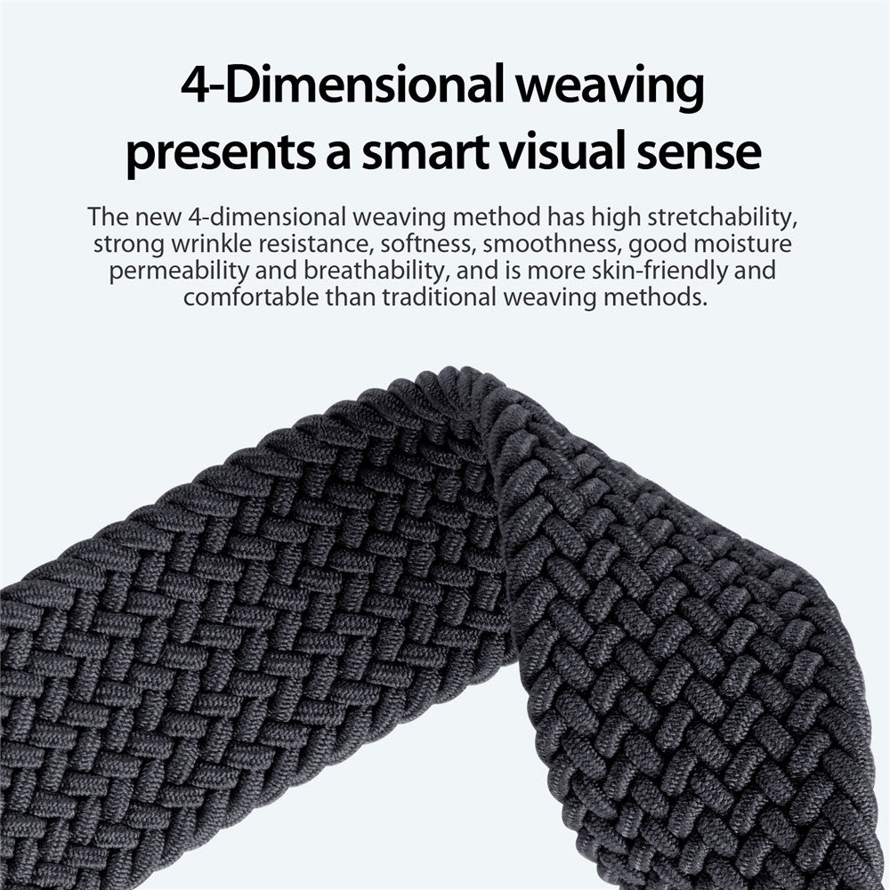 DUX DUCIS Mixture Pro Series Nylon Woven Strap for Samsung Galaxy Watch3 45mm / Huawei Watch Ultimate Magnetic Buckle 22mm Watchband
