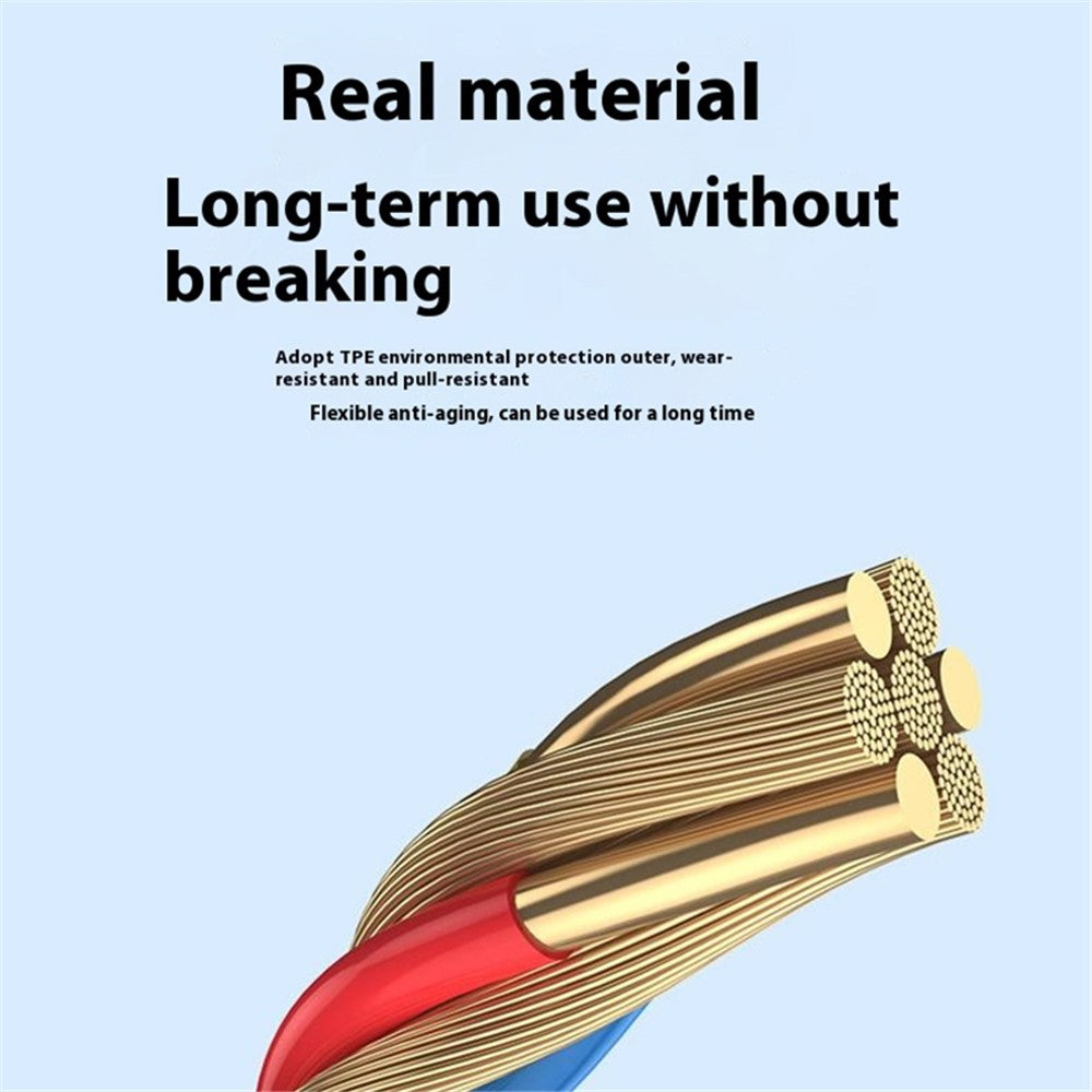 Type-C / 8-Pin Male to 3.5mm Female 2-in-1  Audio Cable Digital Chip Headphone Connection Adapter Cable