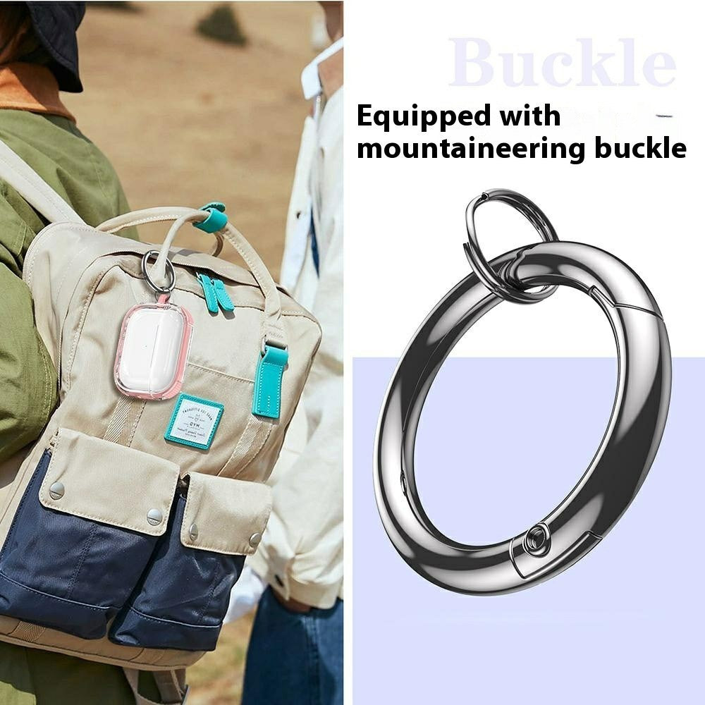 AirPods 4 Case with Carabiner Contrasting Color TPU Earphone Protective Cover