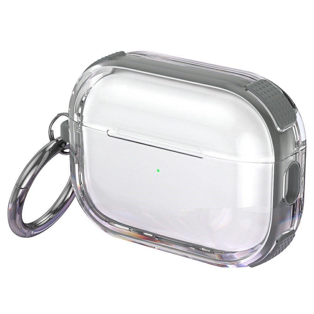 AirPods 4 Case with Carabiner Contrasting Color TPU Earphone Protective Cover