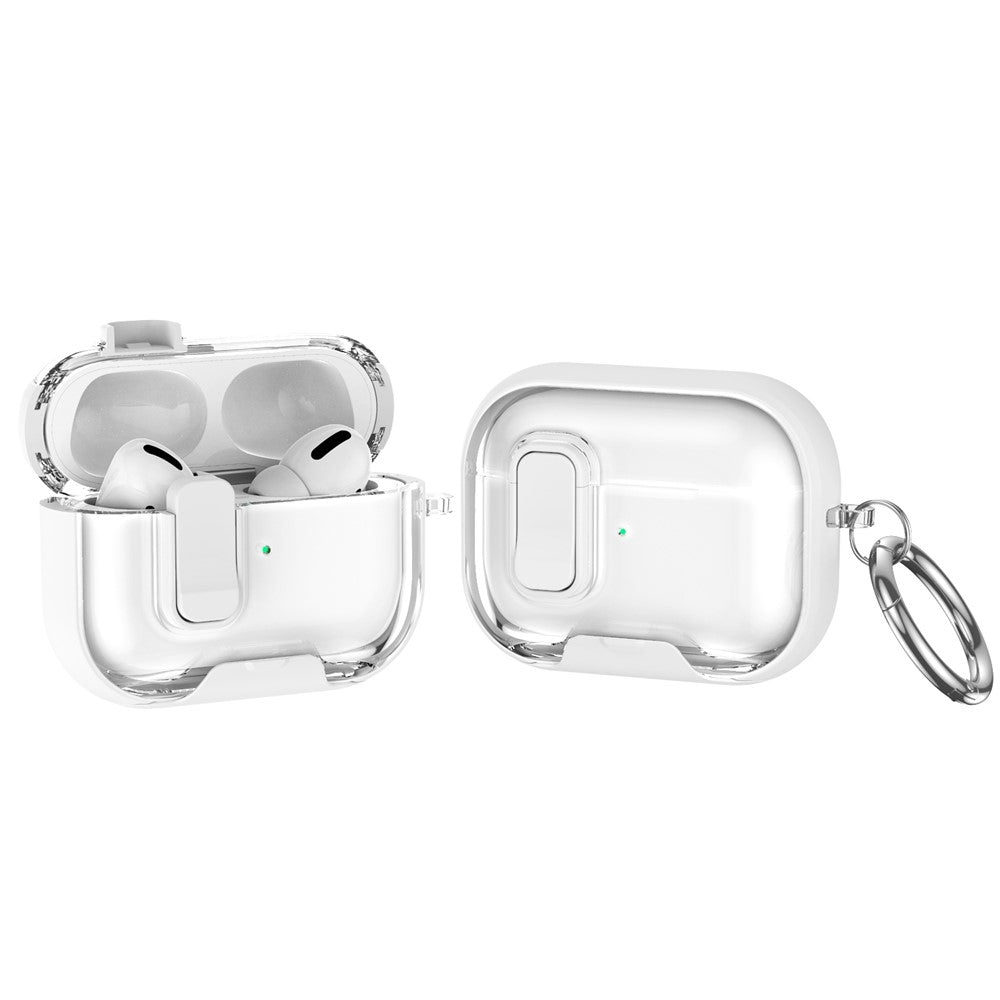 Apple AirPods Pro Case TPU PC Earbuds Protective Cover with Switch  /  Stand  /  Carrying Hook