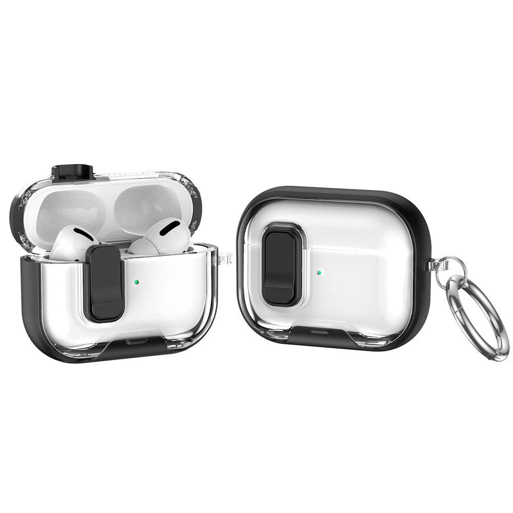 Apple AirPods Pro Case TPU PC Earbuds Protective Cover with Switch  /  Stand  /  Carrying Hook