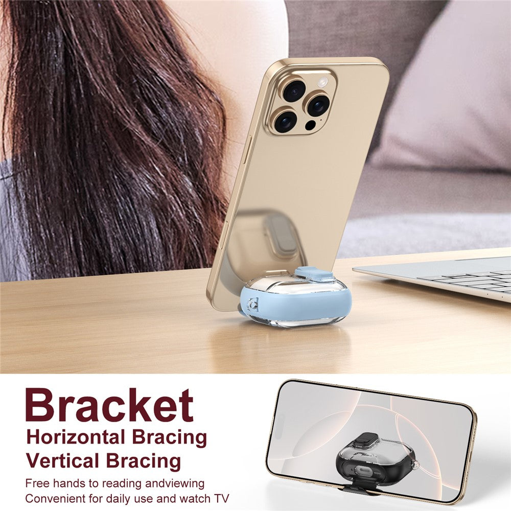 AirPods 4 Case TPU PC Earbuds Protective Cover with Switch  /  Stand  /  Carrying Hook