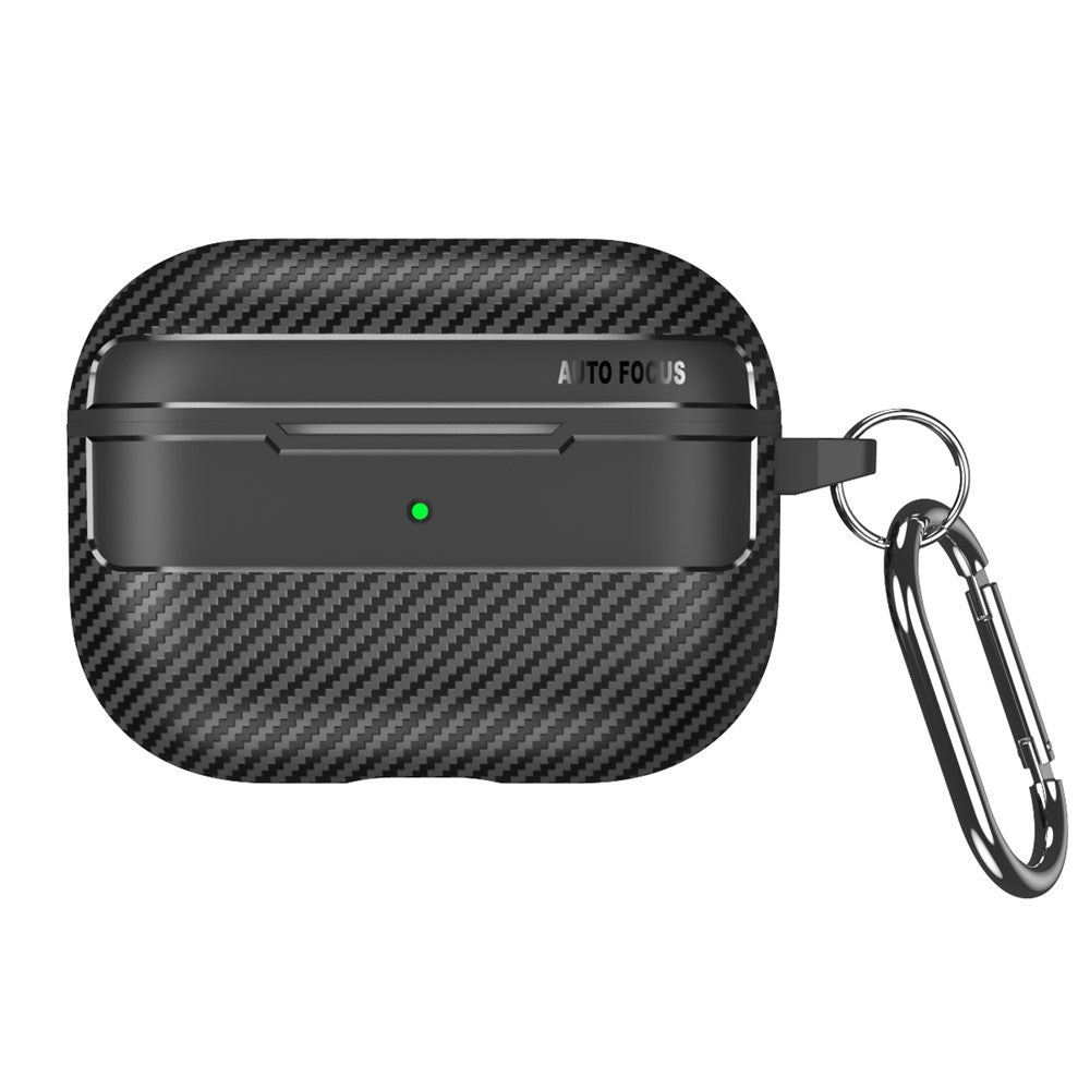 Apple AirPods Pro Stylish Carbon Fiber TPU Anti-scratch Cover Bluetooth-compatible Earphone Full Body Protection Sleeve