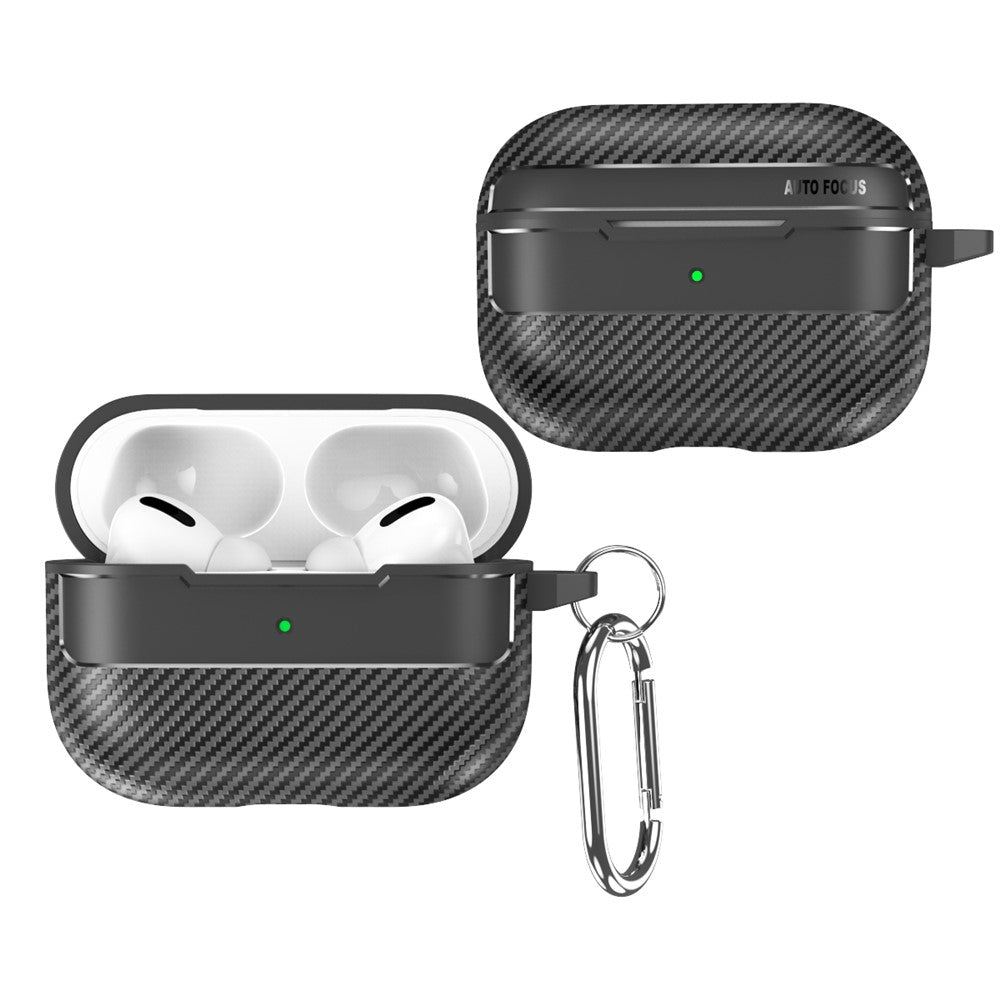 Apple AirPods Pro Stylish Carbon Fiber TPU Anti-scratch Cover Bluetooth-compatible Earphone Full Body Protection Sleeve