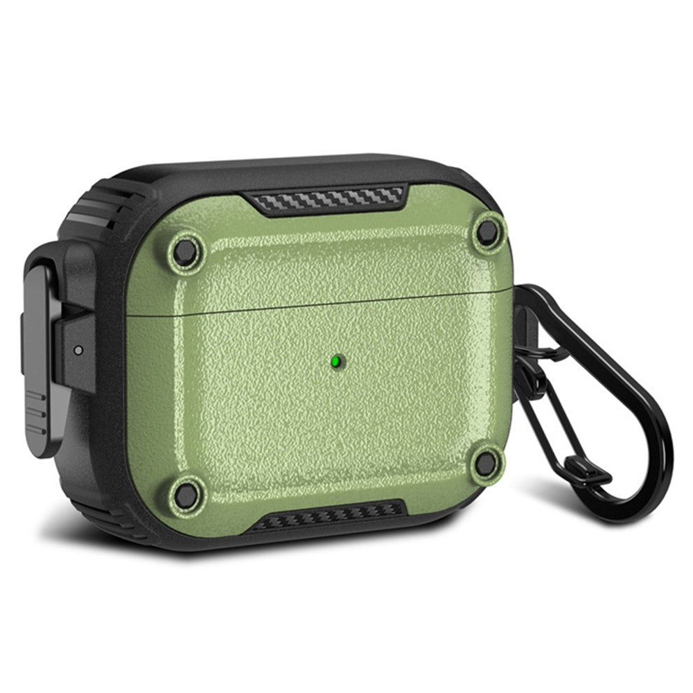 Earphone Case for AirPods Pro 2 PC+TPU Bluetooth-compatible Earbud Cover with Hanging Buckle