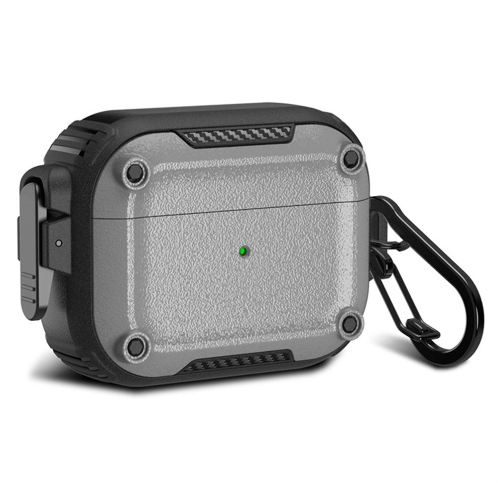 Earphone Case for AirPods Pro 2 PC+TPU Bluetooth-compatible Earbud Cover with Hanging Buckle