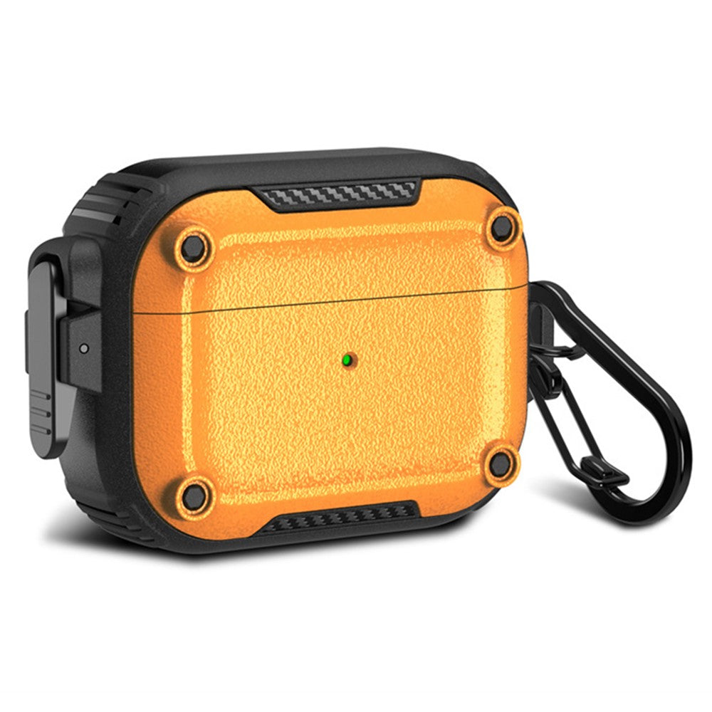 Earphone Case for AirPods Pro 2 PC+TPU Bluetooth-compatible Earbud Cover with Hanging Buckle