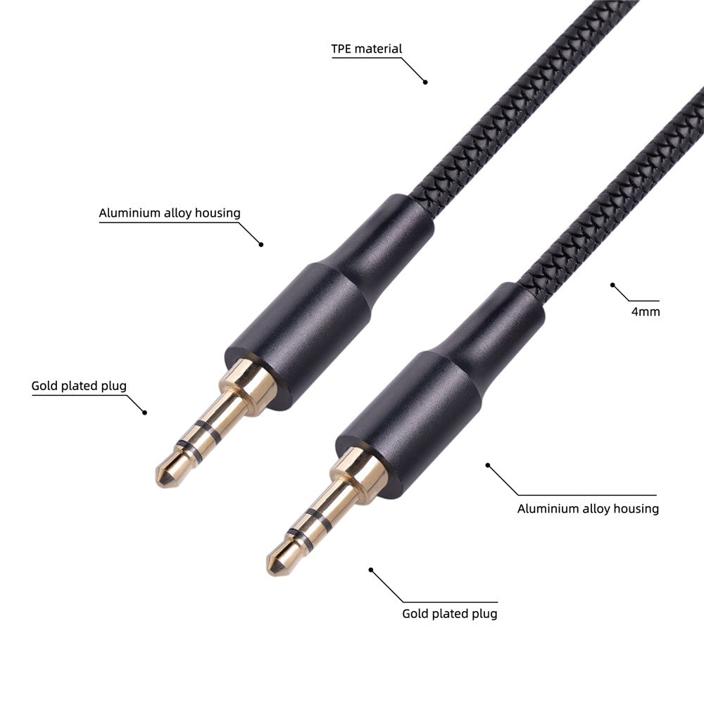 2130 1m 3.5mm Jack HiFi Stereo Audio Cable 3.5mm Male to Male Audio AUX Cable for Car Headphone Speaker