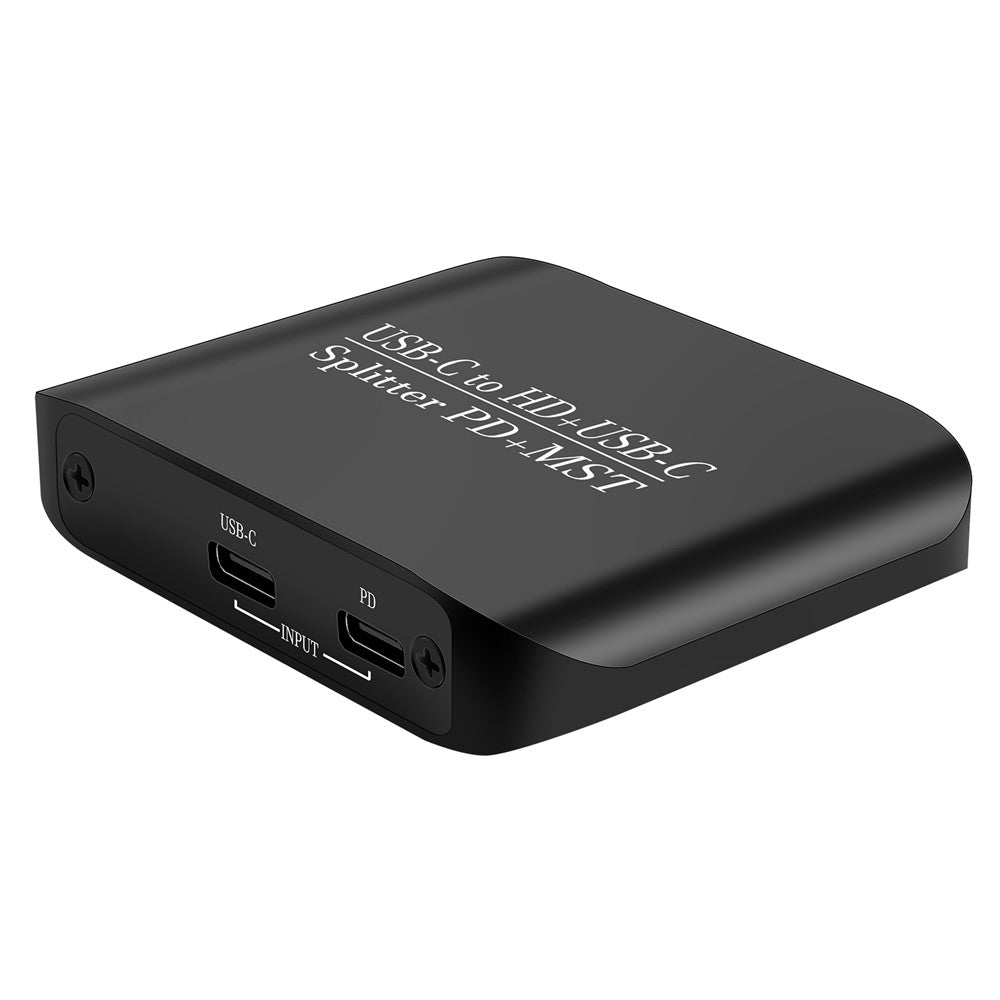 NK-E70 Type-C to HD + Type-C Splitter 4K 60Hz MST / SST Display Adapter Support PD Charging