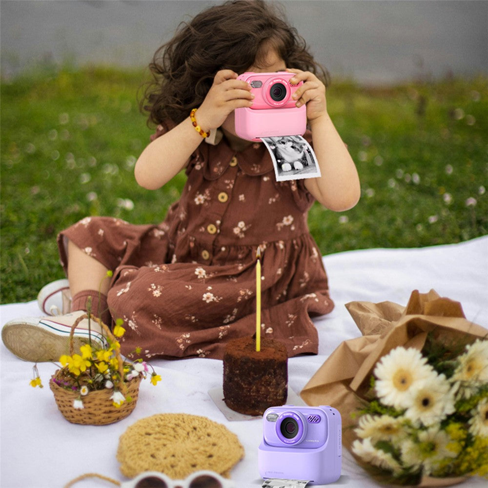 P79 Instant Print Kids Camera Fun Game HD 1080P Dual Lens Camera with 32GB Memory Card