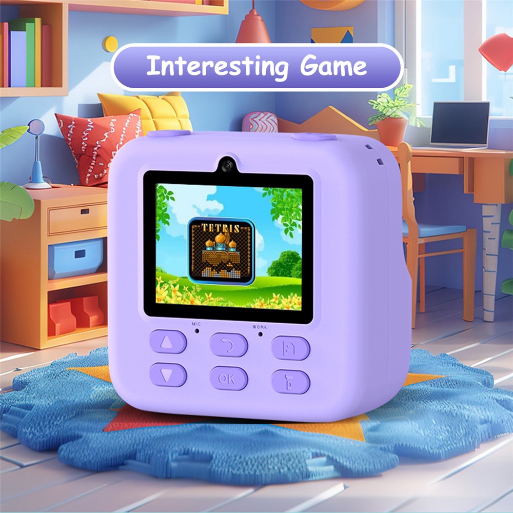 P79 Instant Print Kids Camera Fun Game HD 1080P Dual Lens Camera with 32GB Memory Card