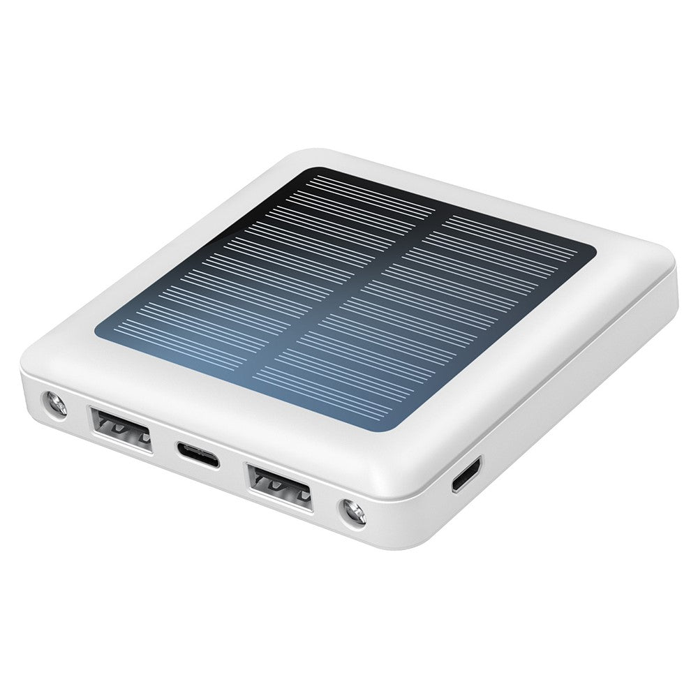 P96S Outdoor Emergency Solar Power Bank 5000mAh Portable Charger with Flashlight