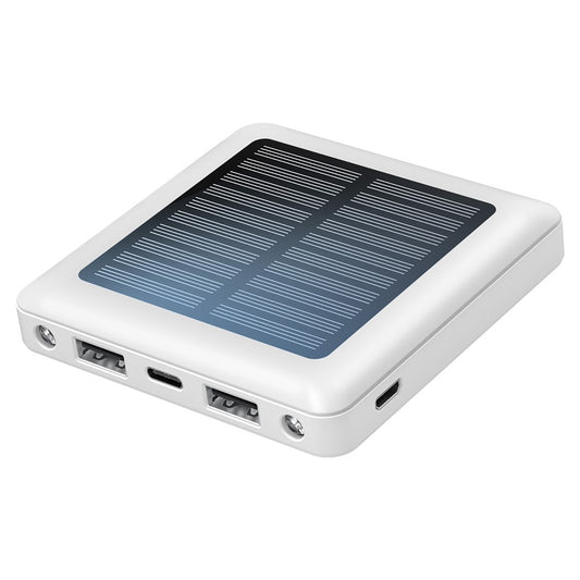 P96S Outdoor Emergency Solar Power Bank 5000mAh Portable Charger with Flashlight