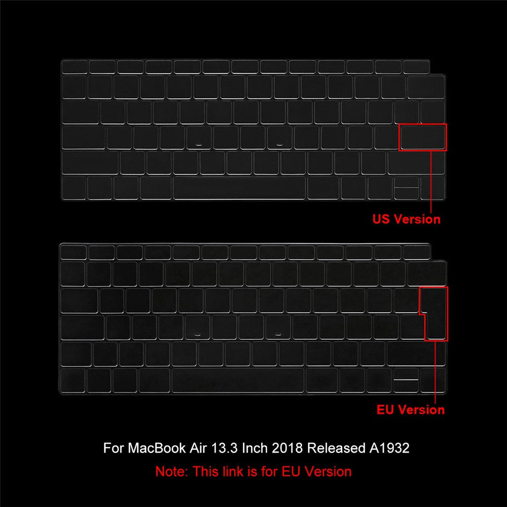ENKAY HAT PRINCE Ultra-thin TPU Keyboard Guard Film for Apple MacBook Air 13.3 inch (2018) (A1932) EU version