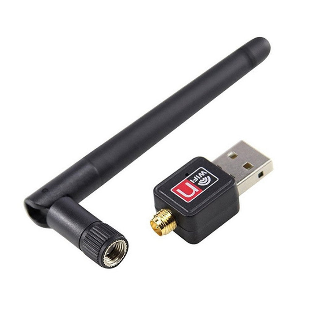 150Mbps WiFi USB Adapter Dongle Ethernet Network Card with 2dBi Antenna