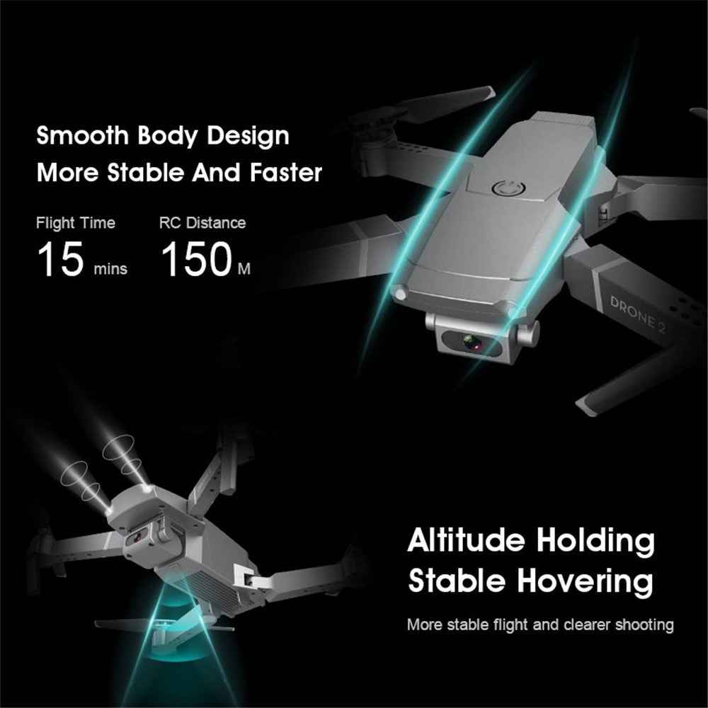E68 Mini RC Drone with 1080P / 500W HD Camera WiFi Height Hold Mode Foldable Quadcopter Toy