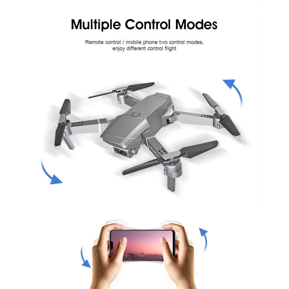 E68 Mini RC Drone with 1080P / 500W HD Camera WiFi Height Hold Mode Foldable Quadcopter Toy