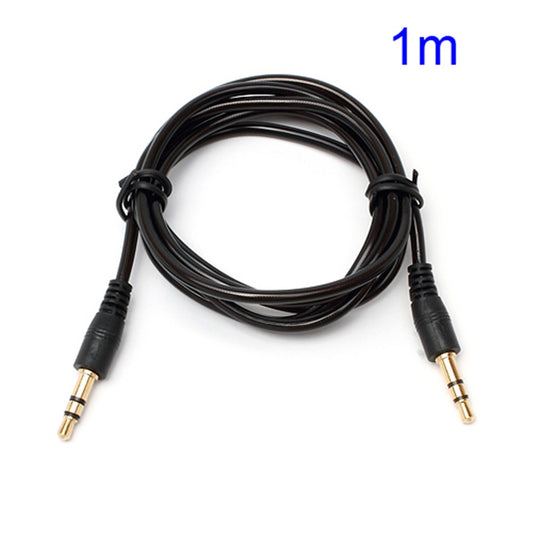 1M 3.5mm Male to 3.5mm Male Transparent Stereo Audio Cable for iPhone MP3 MP4